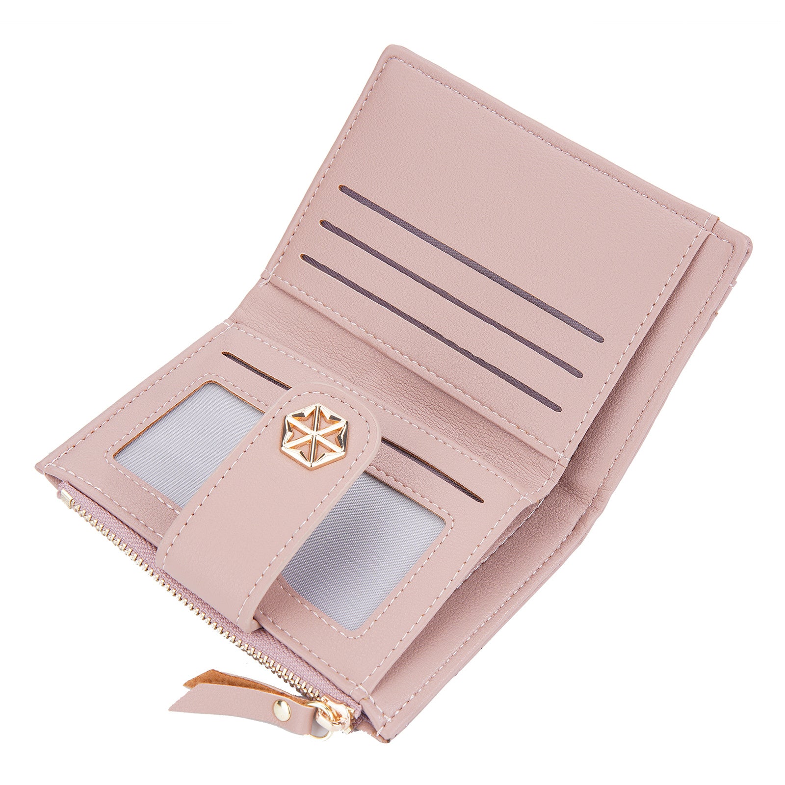 BAELLERRY N2382 Stylish PU Leather Women Short Wallet Zipper Pocket Design Cards Coins Cash Holder Purse BAELLERRY N2382 Stylish PU Leather Women Short Wallet Zipper Pocket Design Cards Coins Cash Holder Purse